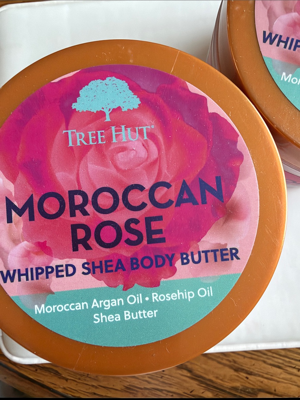 NWTMoroccanRose2ClosedJarsWhippedSheaButterSoftDeliciousFragrance2409Each❤️🌹🥀